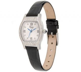 AffinityDiamond 4/10 ct tw Sterling Watch with Swiss Movement —