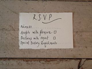 wedding rsvp cards by charlotte fleming