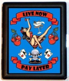 Live Now Pay Later Tattoo Retro ID or Cigarette Case 