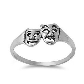 Sterling Silver Ring   Smile Now Cry Later Glitzs Jewelry