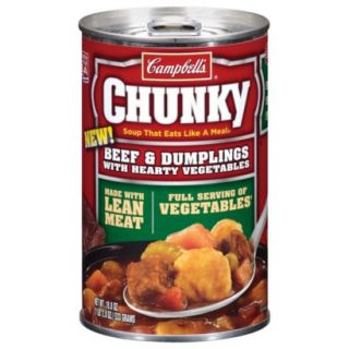Campbells Chunky Beef & Dumplings with Hearty V