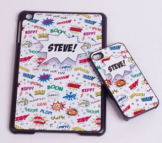 personalised comic case for i phone/i pad by tailored chocolates and gifts