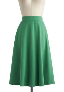 A O Sway Skirt in Being Green  Mod Retro Vintage Skirts