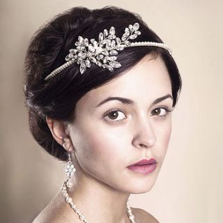 handmade estelle wedding headpiece by rosie willett designs