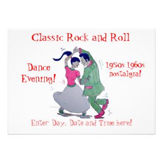 Classic Rock and Roll  Jive Dancing Invites