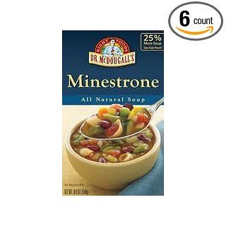 Dr. McDougall's Ready To Serve Aseptic Soups, Minestrone Atleast 95% Organic, 17.6oz [pack of 6]