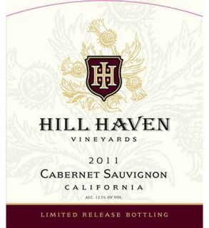 2011 Hill Haven Vineyards California Cabernet Sauvignon Wine