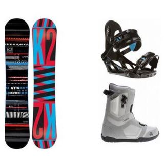 K2 Playback Wide Snowboard w/ Data Boots & Indy Bindings snowboard package 0031