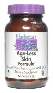 Bluebonnet Age Less Skin Formula 60 Vcaps  Vitamins  Beauty