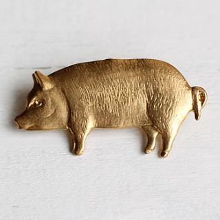 pig brooch by silk purse, sow's ear