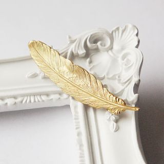 feather brooch by maria allen boutique