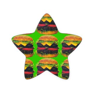 Double Deluxe Hamburger with Cheese Sticker