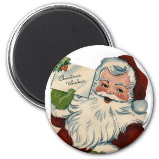 Vintage Santa Claus Face Gifts Fridge Magnets