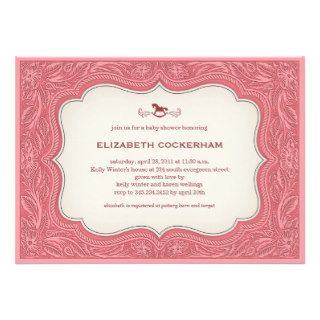 Cowgirl Western Baby Shower invitations