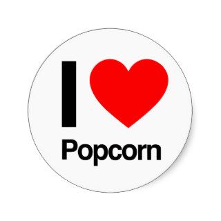 i love popcorn sticker