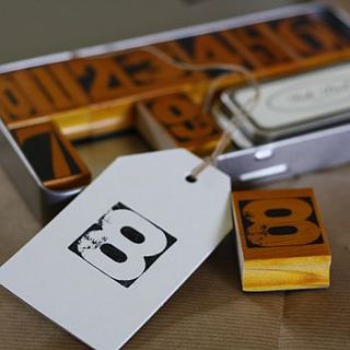 vintage rubber number stamps and ink pad by the wedding of my dreams