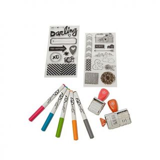 Amy Tangerine Stamp and Marker Set