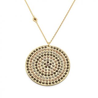 ATHOMIE Diamond Cut 360 Degree Spinning Bead Disc Pendant with 23 1/2" Cable Li
