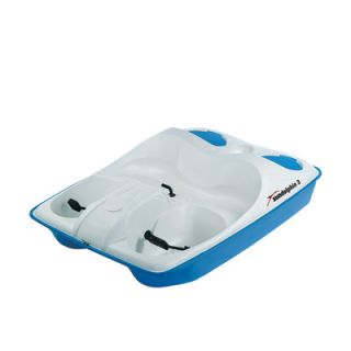 KL Industries Sun Dolphin Three Person Pedal Boat in Cream / Blue with