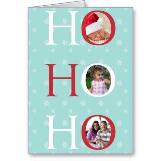 HO HO HO Holiday Greeting Card