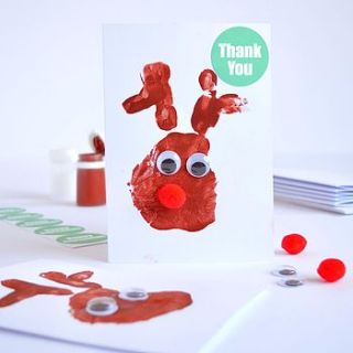 make five christmas thank you cards kit by imagine photowords & craft kits
