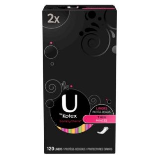 U by Kotex Barely There Thin Liners   120 count