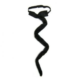 SeasonsTrading Long Black Plush Cat Tail Costume Accessory ~ Halloween Party Clothing