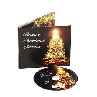 personalised christmas tree cd by mixpixie