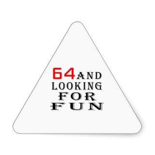 64 and looking for fun birthday designs sticker