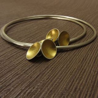 cup of gold charm bangle by joanne tinley jewellery