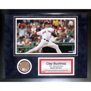 Clay Buchholz Red Sox Dirt Collage by Steiner Sports