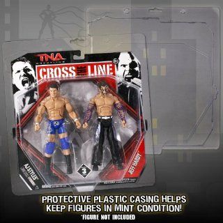 Set of 2 Protective Action Figure Cases for TNA Jakks Cross The Line Figures (Series 1 4) Toys & Games