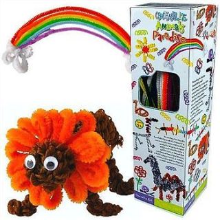 make a pipe cleaner animal craft kit by sleepyheads