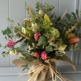 flower farmers   april country bouquet by the artisan dried flower company