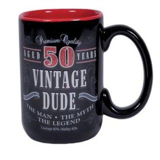 Laid Back CF11015 50th BD Vintage Dude Coffee Mug, 14 Ounce Kitchen & Dining