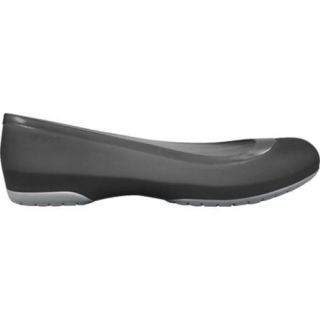 Women's Crocs Carlisa Flat Black/Silver Crocs Slip ons
