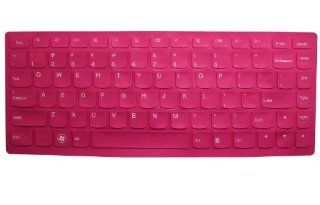 Rose Red High Qualtiy Ultra Thin Soft Silicone Keyboard Protector Cover Skin for Lenovo IdeaPad U300, U300s, U310, U400, U410, U430, U430p, Z400, P400, S300, S400, S405, Yoga 13 IFI,Yoga 2 Pro Convertible Ultrabook(if your "enter" key looks like 