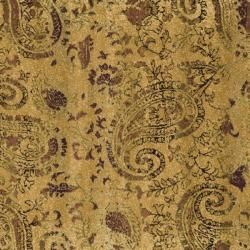 Lyndhurst Collection Paisley Gold/ Multi Rug (6' Square) Safavieh Round/Oval/Square