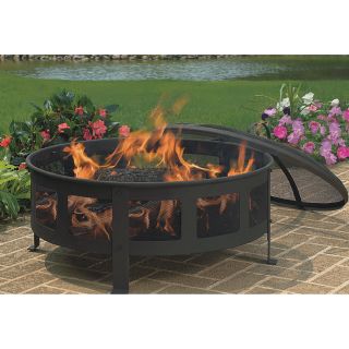 CobraCo Firepit — Round, Mesh Sides, Model# FB6540  Firepits   Patio Heaters