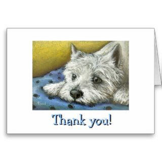 Daydreaming Westie Greeting Card