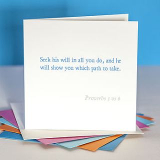 'which path to take' bible verse card by belle photo ltd