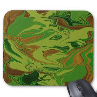 Camouflage Green abstract art mousepad