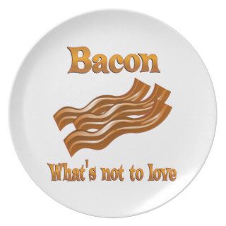 Bacon to Love Party Plates