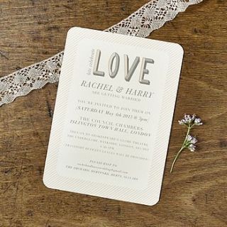 lets celebrate love wedding invitations by katie leamon