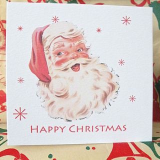 jolly santa ~ christmas card by cowboys & custard