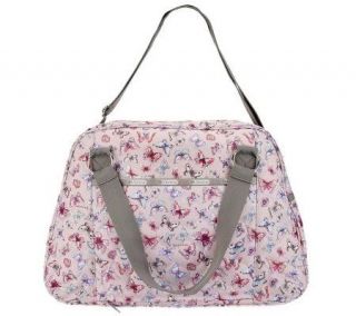 LeSportsac Printed Embroidered Abbey Carry On w/ Conv. Straps —