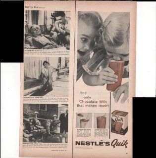 Nestle's Quik The Chocolate Milk That Makes Itself 1954 Antique Advertisement  Prints  