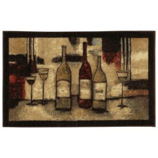 Mohawk Home New Wave Wine And Glasses Novelty Rug (Set of 3)