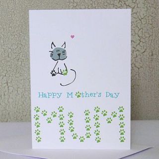 'happy mother's day' cat card by the sardine's whiskers