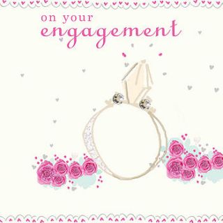large handmade engagement card by laura sherratt designs